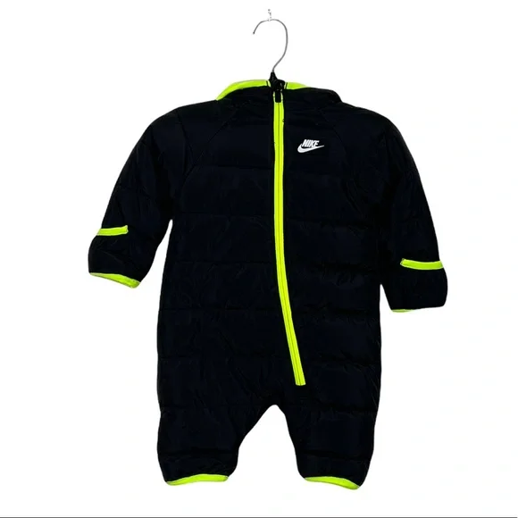 NEW Nike Baby Puffer Snowsuit Black Size 3M - Picture 6 of 10